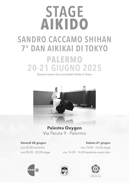 Stage Sandro Caccamo 7° dan Shihan - 20-21 giugno 2025 Palermo